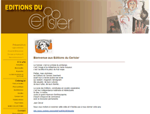 Tablet Screenshot of editions-du-cerisier.be